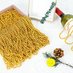 SHAOQINLIN 100 Pcs Gold Bead Necklaces – Mardi Gras & Party Beads, 30.5 Inch Length