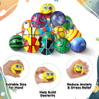 Shappy 204 Pcs Mini Foam Stress Relief Balls Bulk Pack | Squeeze, Finger Exercise, Party Favors