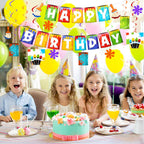 Shappy 25-Piece Art Painting Party Decorations – Birthday Banner, Cards & Hanging Swirls