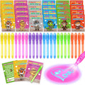Shemira 24-Pack Valentines Day Cards for Kids with Invisible Ink Pens – Detective Theme Classroom Exchange & Party Favors