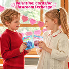 Shemira Valentines Cards & 24 Stretch Squeeze Balls – Classroom Party Favors for Kids