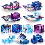 Shemira 24-Pack Valentine Cards for Kids with Fidget Cube Toys | Classroom Exchange & Party Favors Bulk