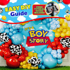 SHERYL DECOR ALL-IN-1 Toy Story Balloons Arch Kit – Its A Boy Baby Shower Garland, Easy DIY