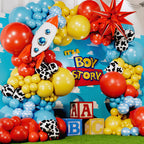 SHERYL DECOR ALL-IN-1 Toy Story Balloons Arch Kit – Its A Boy Baby Shower Garland, Easy DIY