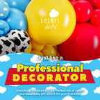 SHERYL DECOR ALL-IN-1 Toy Story Balloons Arch Kit – Its A Boy Baby Shower Garland, Easy DIY