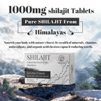 ORBILIVE Shilajit Tablets 1000 MG — Himalayan Organic, 180 Count