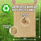 Shop Square Potato Sack Race Bags 23x40 – 6-Pack Burlap Sacks for Field Day & Outdoor Fun