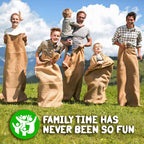 Shop Square Potato Sack Race Bags 23x40 – 6-Pack Burlap Sacks for Field Day & Outdoor Fun