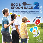 Shop Square Outdoor Field Day Games Kit – Potato Sack Race Bags, Egg & Spoon, 3-Legged Race Bands & Storage Bag