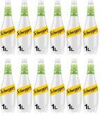 12 x Schweppes Slimline Elderflower Tonic Water 1L