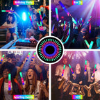 SHQDD 105PCS LED Foam Glow Sticks – 3 Modes, Glow in the Dark Party Pack
