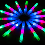 SHQDD 105PCS LED Foam Glow Sticks – 3 Modes, Glow in the Dark Party Pack