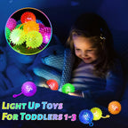 SHQDD 36PCS Light Up Ball – Glow-in-the-Dark Bouncy Balls for Kids, Party Favors