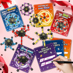 ShyLizard 24-Pack Valentines Day Cards with Fidget Spinners – Classroom Gifts & Kids Party Favors