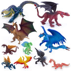 SIENON 10-Pack Dragon Toy Figures – 5in & 3in Mini Mythical Figurines for Cake Toppers & Party Decor