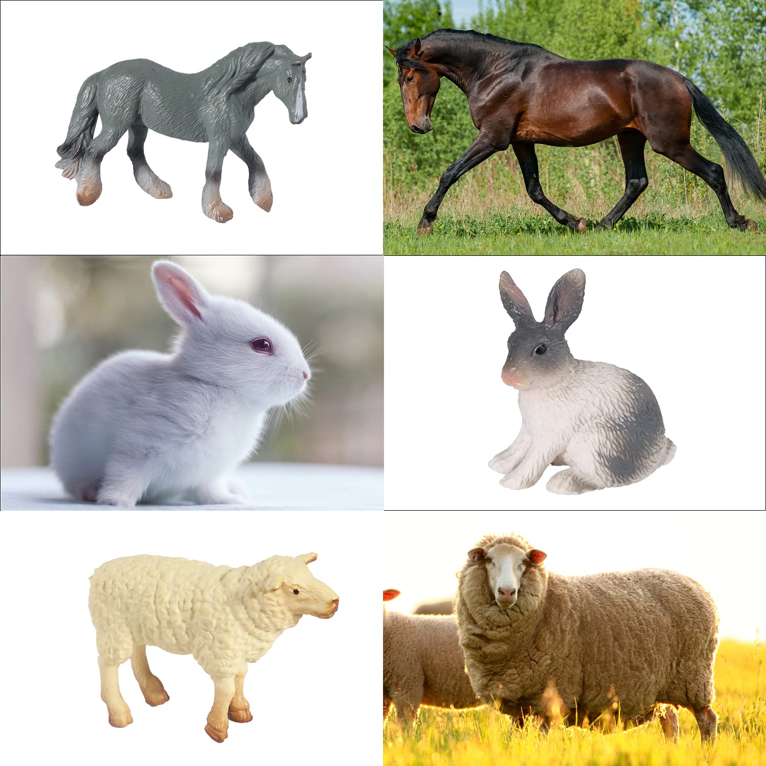 SIENON 15Pcs Farm Animal Figures — Realistic Mini Animals for Cake Toppers & Decor