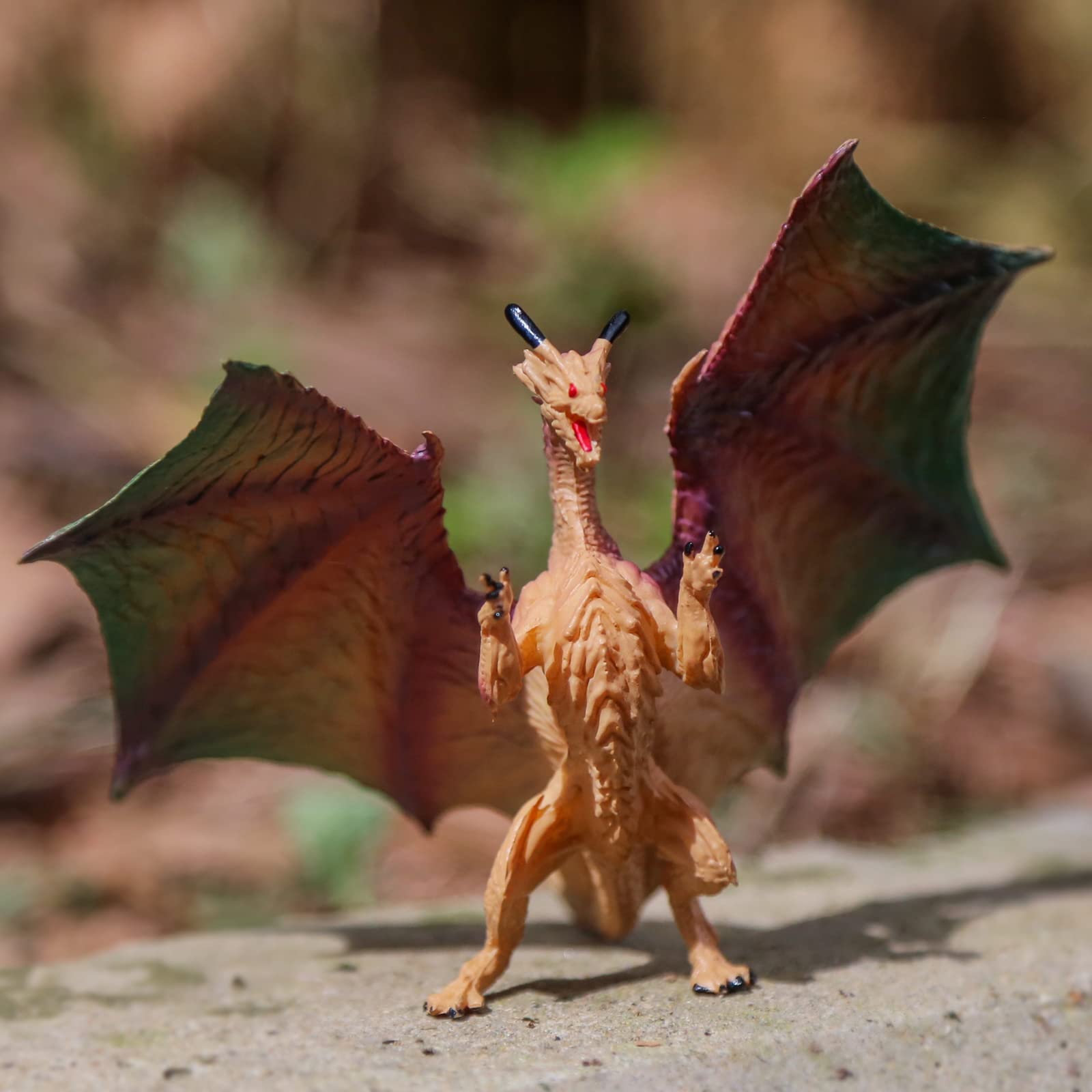 SIENON 10-Pack Dragon Toy Figures – 5in & 3in Mini Mythical Figurines for Cake Toppers & Party Decor