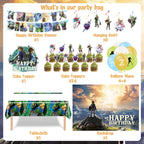 Signreen Legend Party Supplies — Banner, Balloons, Swirls, Backdrop, Tablecloth & Cake Toppers