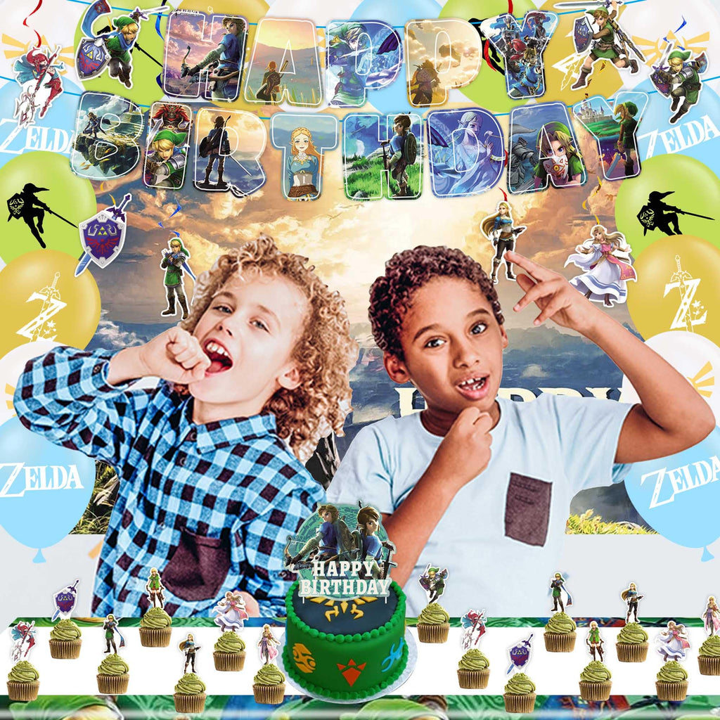 Signreen Legend Party Supplies — Banner, Balloons, Swirls, Backdrop, Tablecloth & Cake Toppers