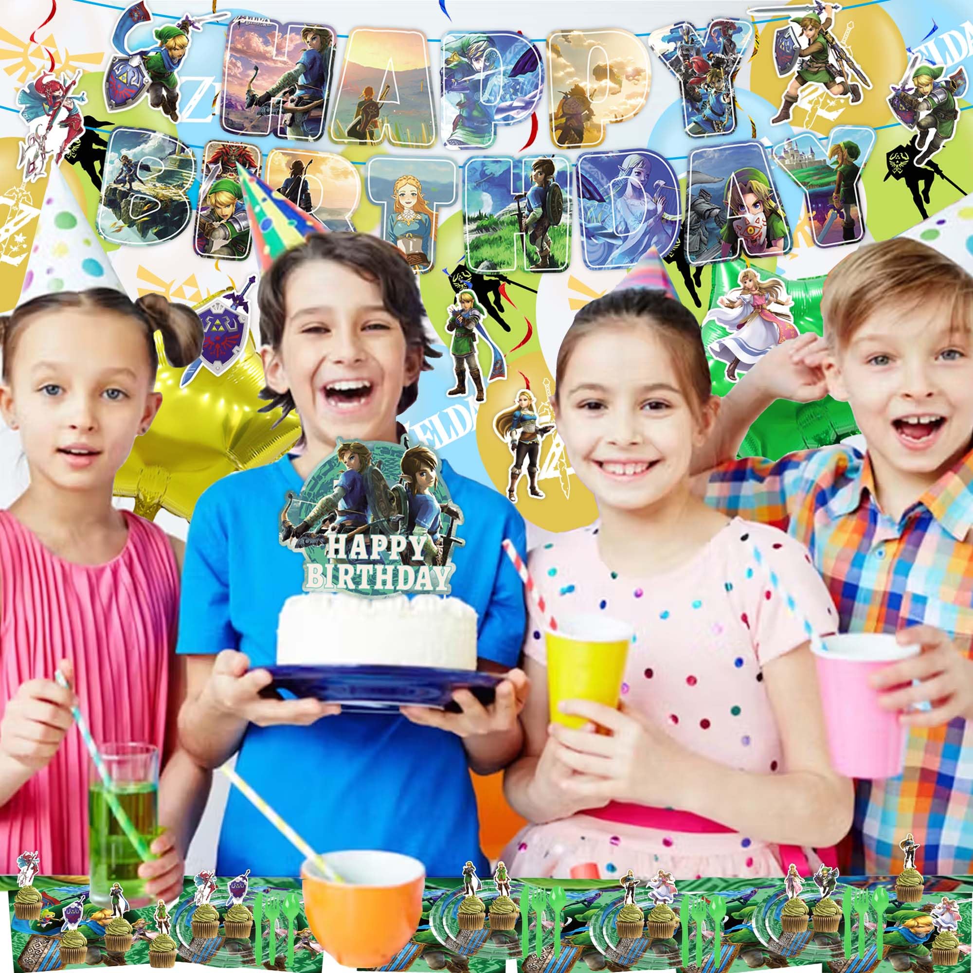 Signreen Legend Birthday Party Decorations Set – Banner, Balloons, Swirls, Tableware & Cake Toppers