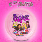 Silver Buffalo Bratz 32-Piece Party Plates & Napkins – Yasmin, Sasha, Jade & Cloe