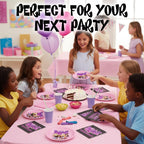 Silver Buffalo Bratz 32-Piece Party Plates & Napkins – Yasmin, Sasha, Jade & Cloe