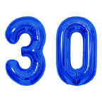 SINBEE 40-Inch Navy Blue 0 & 3 Number Balloons – Jumbo Mylar Foil for 30th Birthday & Anniversary