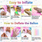 SINBEE Mermaid Birthday Decoration – 40-Inch Mermaid Foil Number Balloons for Under-the-Sea Parties