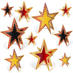 Sinload 45 Pcs 3D Glitter Star Decorations – 3 Sizes for Back-to-School, Graduation, and Party Tables