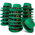 Sinmoe 24 Pcs St. Patrick's Day Mini Hat with Buckle – Green EVA Craft Hats for Dolls & Party Decorations