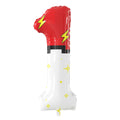 Sixoneaien 40-Inch Giant Red & White Number Balloons – Large Number 1 for Kids’ Parties (0–9 Available)