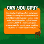 Skillmatics Party Favors (Pack of 15) - Can You Spy Animals Card Set for Kids Ages 4–7