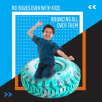 Skywin Inflatable Battle Bunkers – 4-Piece Blue Combat Obstacles for Laser Tag