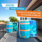 Skywin Inflatable Battle Bunkers – 4-Piece Blue Combat Obstacles for Laser Tag