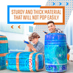 Skywin Inflatable Battle Bunkers – 4-Piece Blue Combat Obstacles for Laser Tag