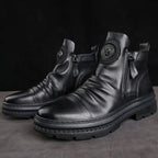 Men'S Korean-Style Zipper Casual Shoes