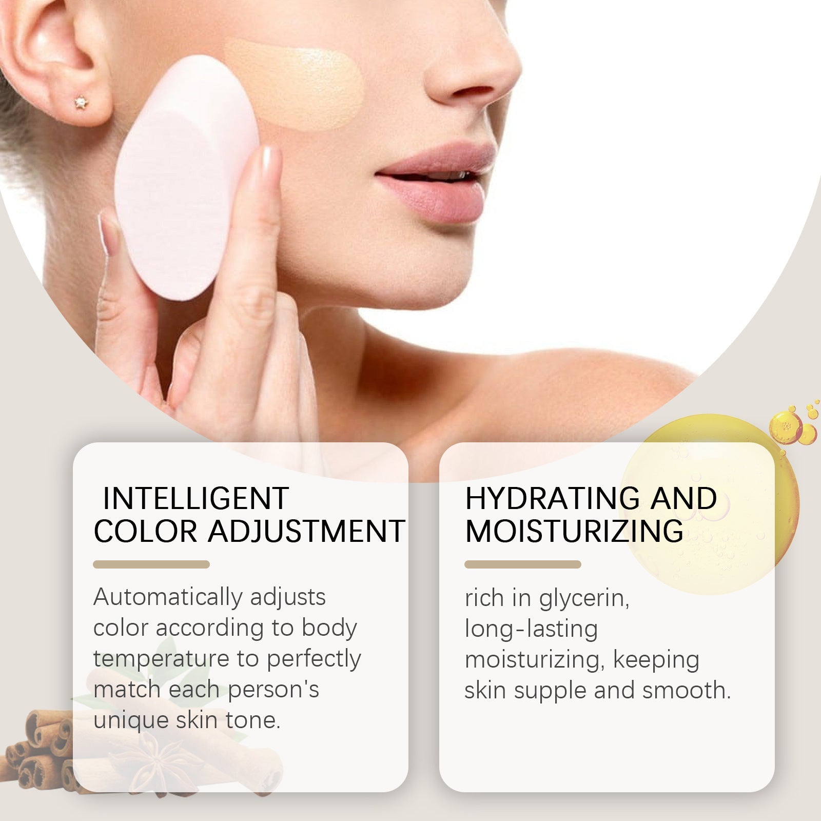 FOUNDATION MAKE-UP DISCOLORATION