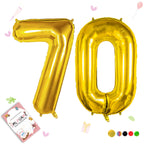 Smlpuame 40 Inch Gold Number Balloon 0-9 – Large Foil Balloons for Birthday, Wedding & Anniversary Celebrations