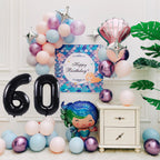 Smlpuame 40-Inch Black Number Balloons (0-9) – 60-Count Digital Foil Balloons for Birthday, Wedding & Anniversary Decor