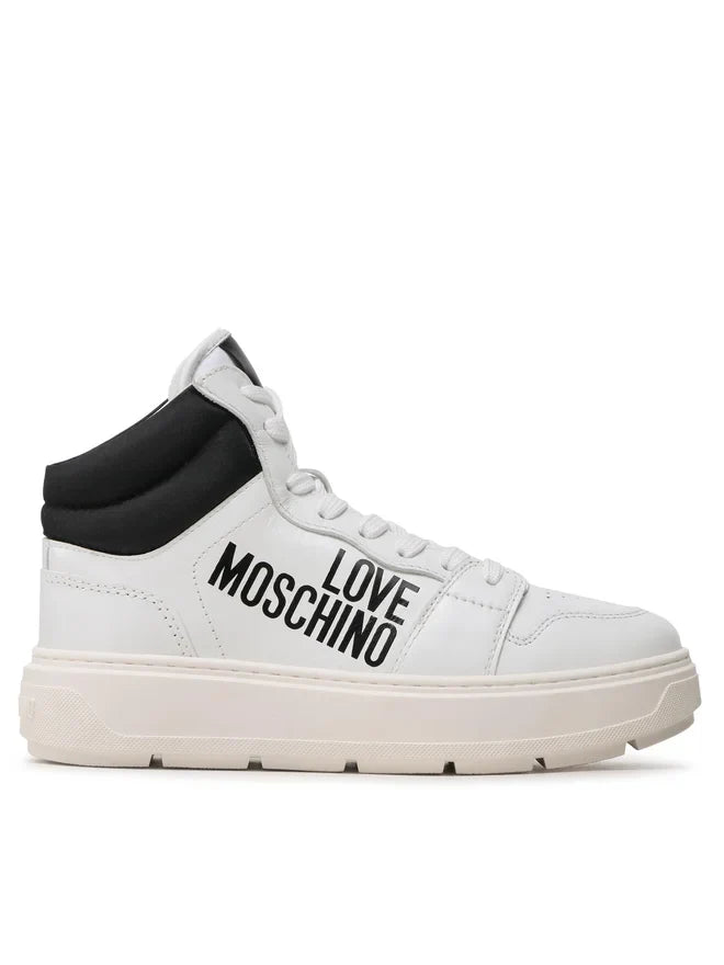 LOVE MOSCHINO Womens Sneakers Size UK 3 EU 36 Trainers Leather