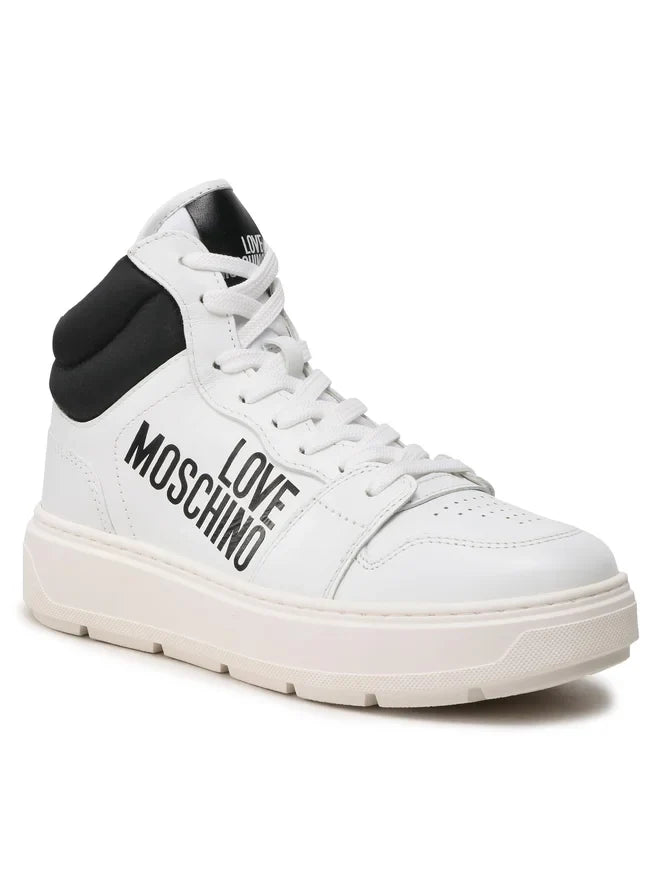 LOVE MOSCHINO Womens Sneakers Size UK 3 EU 36 Trainers Leather