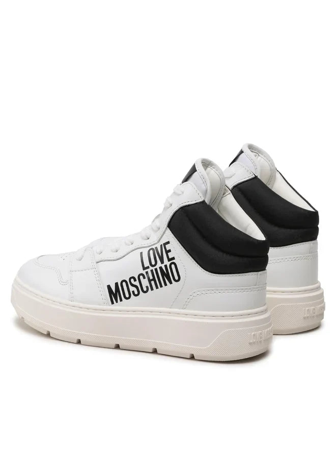 LOVE MOSCHINO Womens Sneakers Size UK 3 EU 36 Trainers Leather