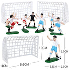 9 Pieces Soccer Cake Toppers – Plastic Football World Cup Party Decorations, White
