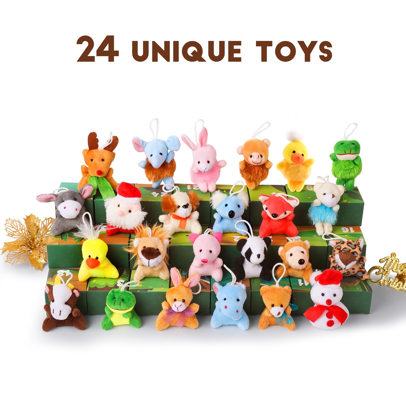 Sofier 24 Packs Mini Stuffed Animals – Classroom Favors, Party Prizes & Easter Gifts