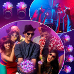 Sosation 100 Pcs Mardi Gras LED Light Up Rings – Flashing Purple Silicone Carnival Party Favors