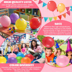 Soulchen 74-Piece Valentine’s Day Gift Set for Kids – Neon Punch Balloons, Cards & Ribbons