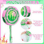 Soulchen Witch Pinata - 14.2 inch Pink & Green Round Pinata – Party Decor
