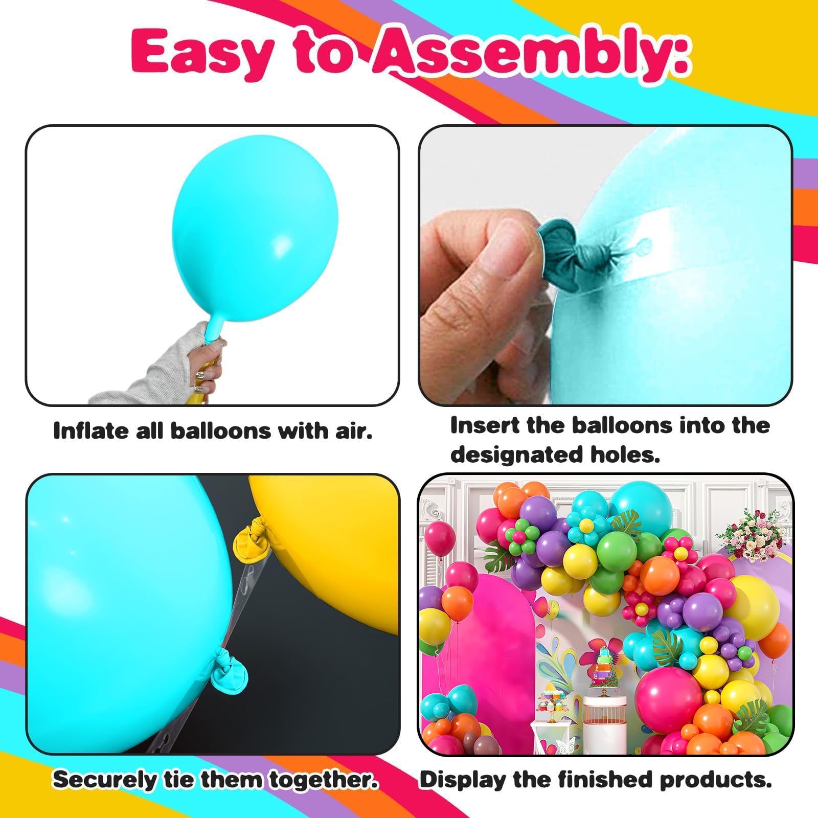 Sowide Balloon Arch Garland Kit | Pastel Balloons for Magical Parties