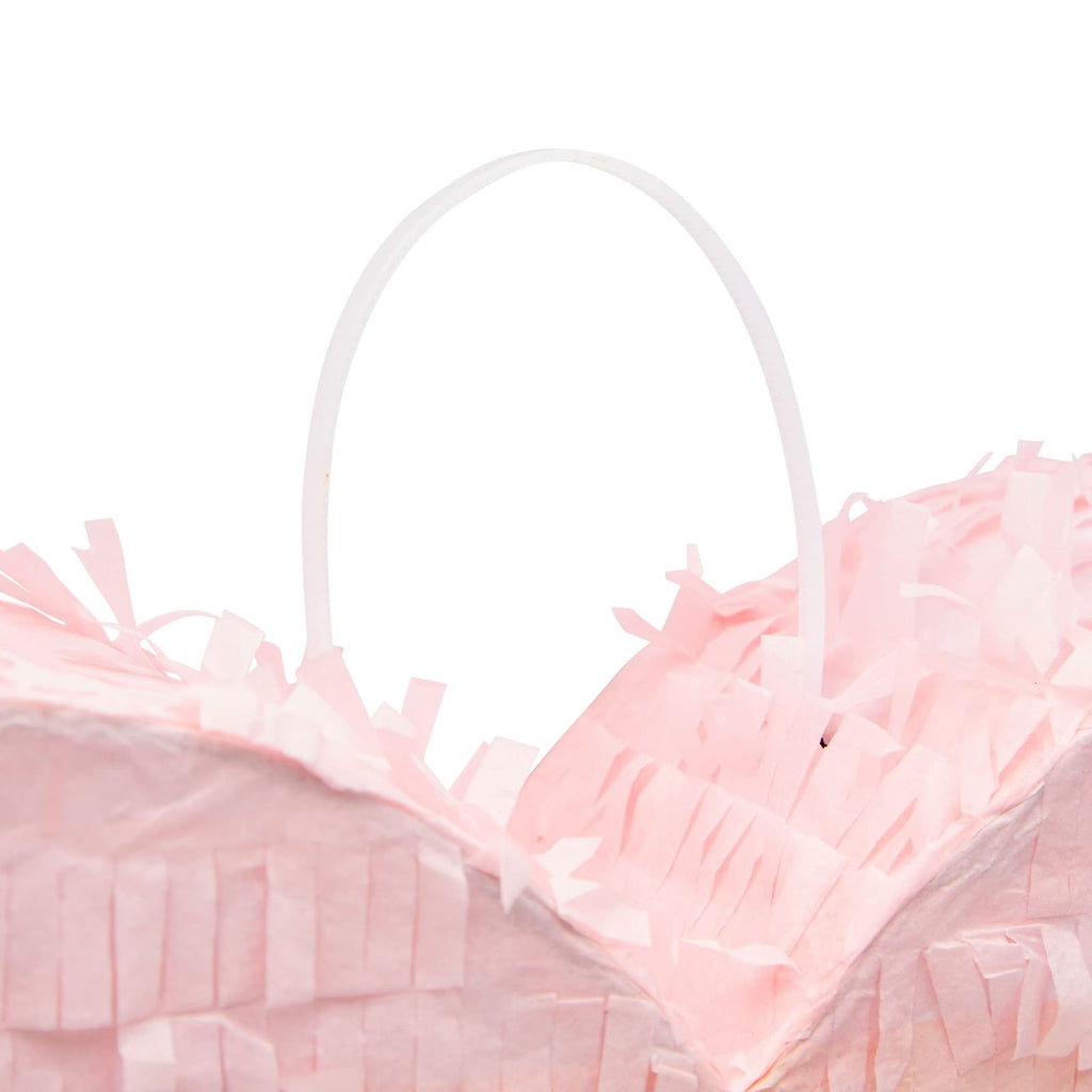 Sparkle and Bash Pull String Pinata – Pink & Gold Ombre Heart, 16x13x3 in