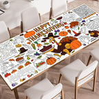 SPERINGEEN Thanksgiving Tablecloth Coloring Poster – Turkey Theme Kids Craft & Family Decor